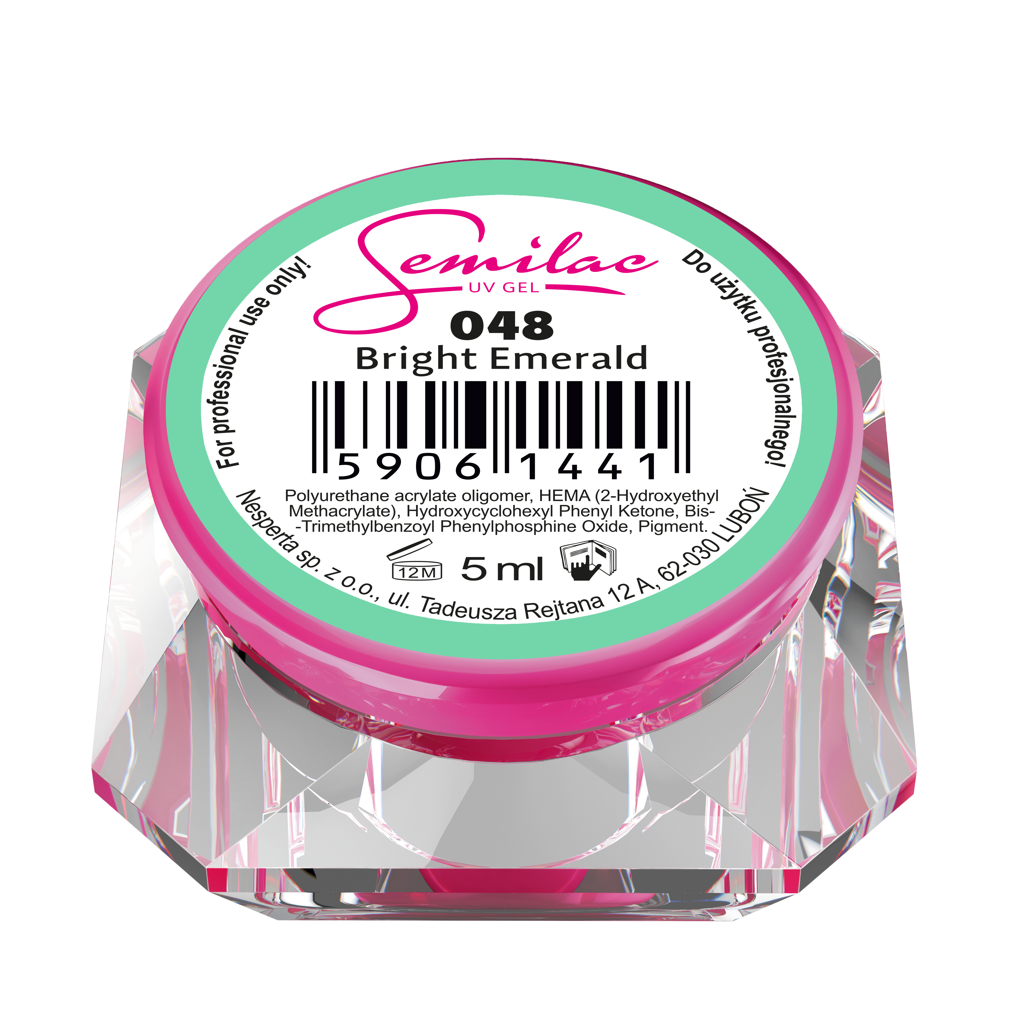 048 Semilac Smeraldo Brillante 5ml
