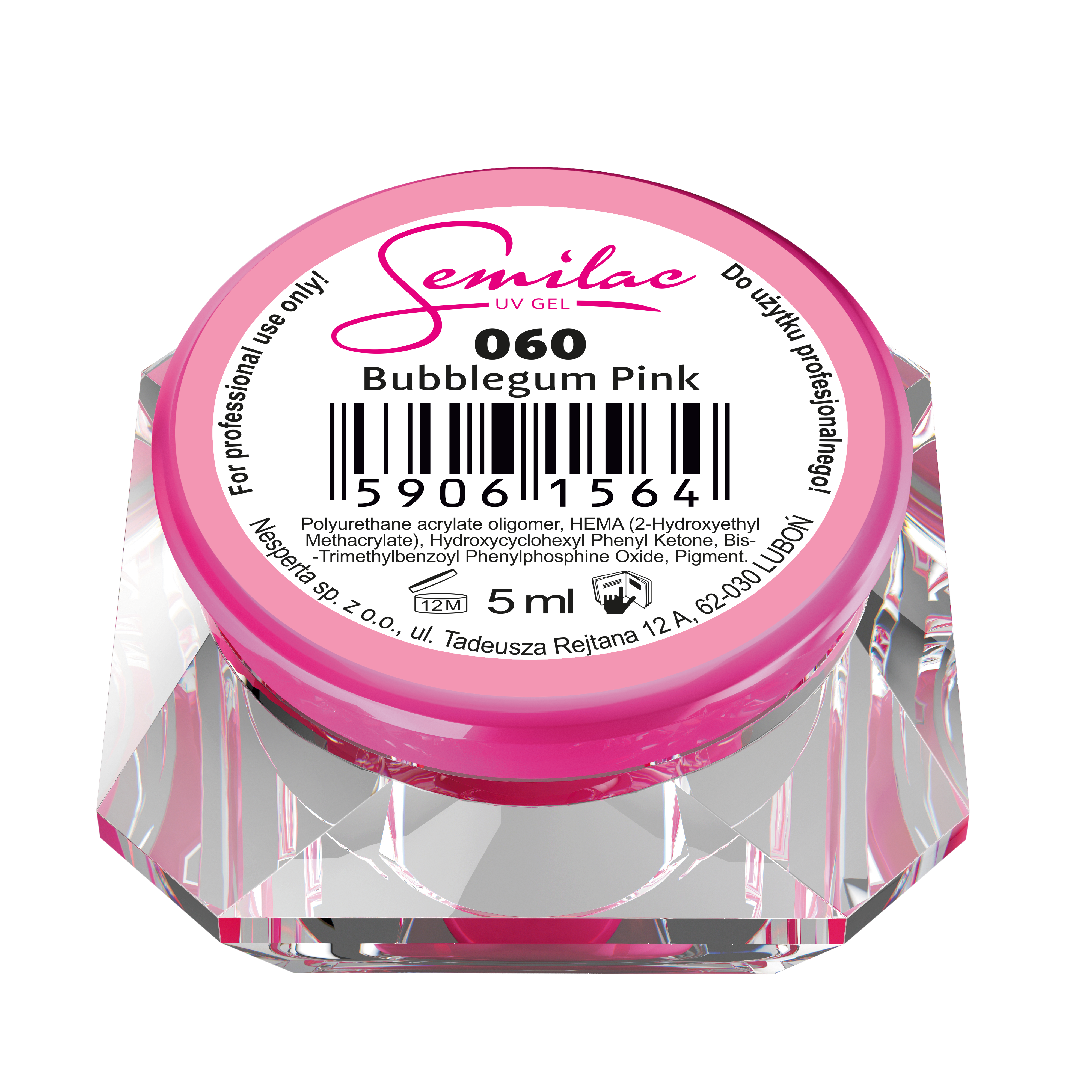 060 Semilac Bubblegum Pink 5ml