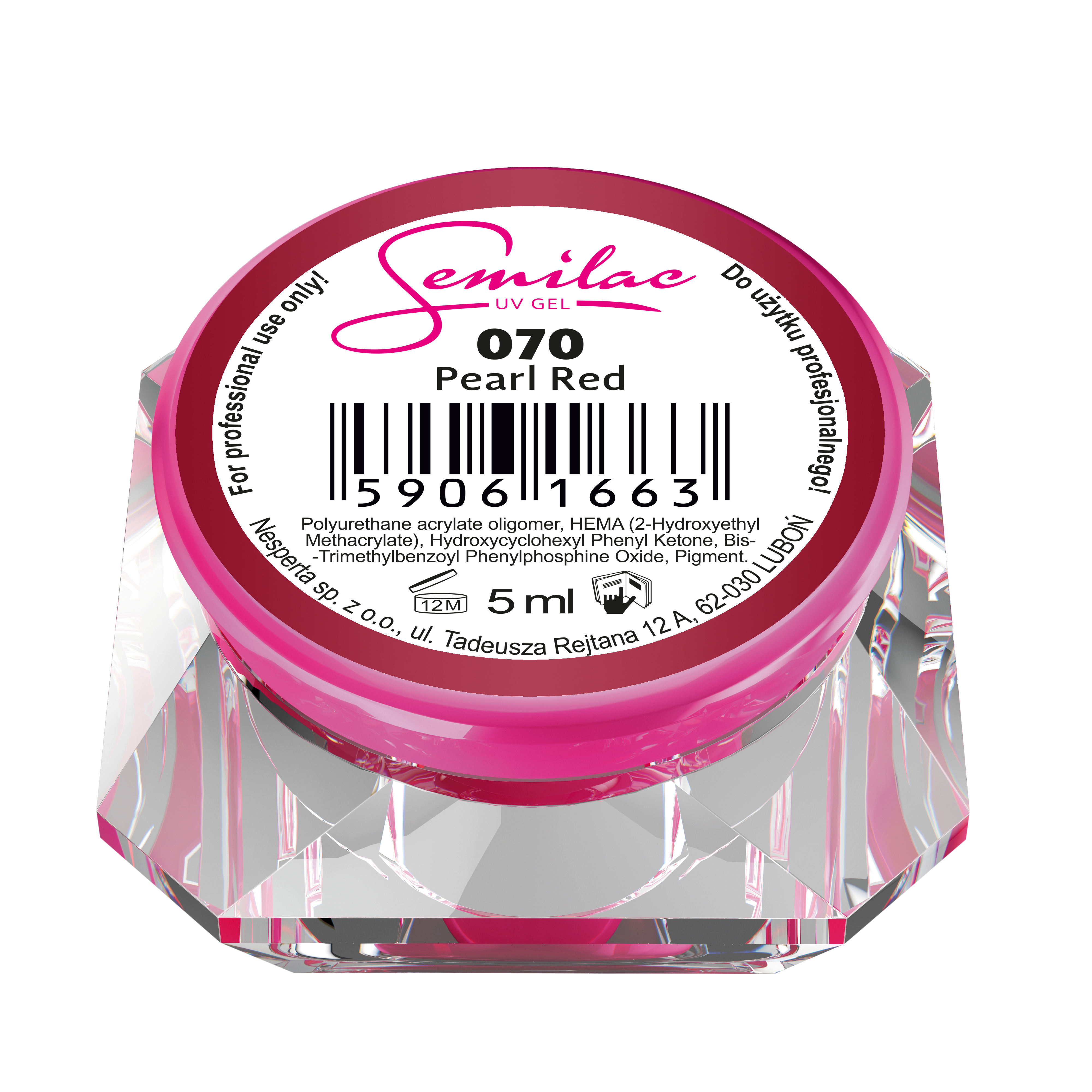 070 Semilac Rosso Perla 5ml