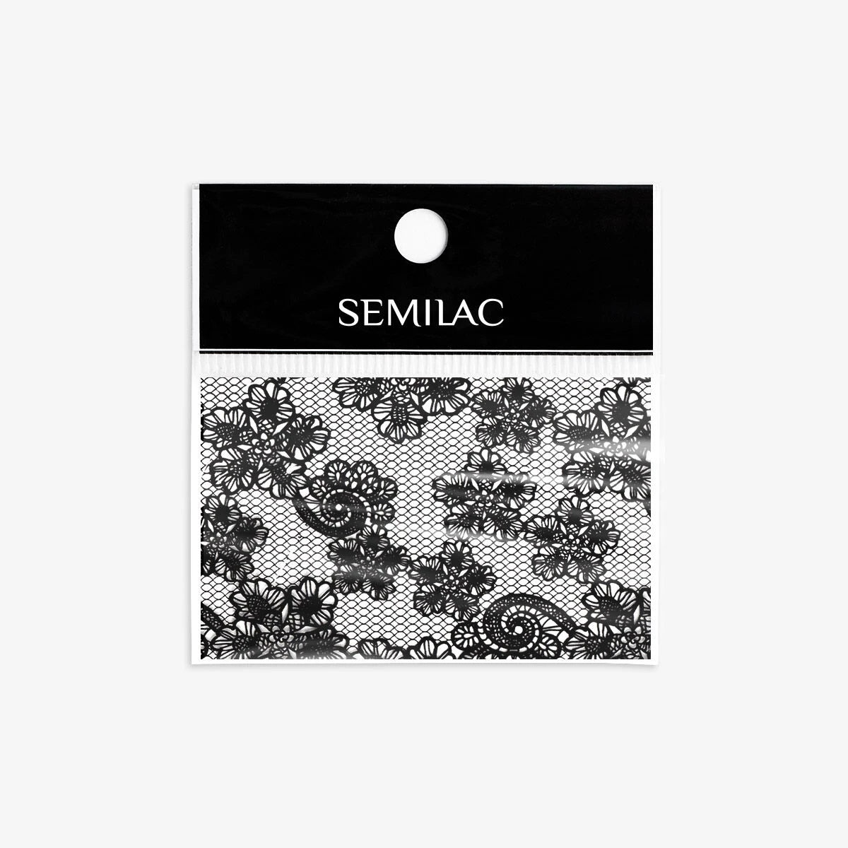 Transfer foil 24 Black Lace Ornamento manicure Semilac