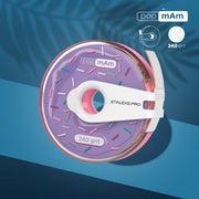 Nastro abrasivo bianco monouso papmAm EXPERT grana 240 in custodia di plastica