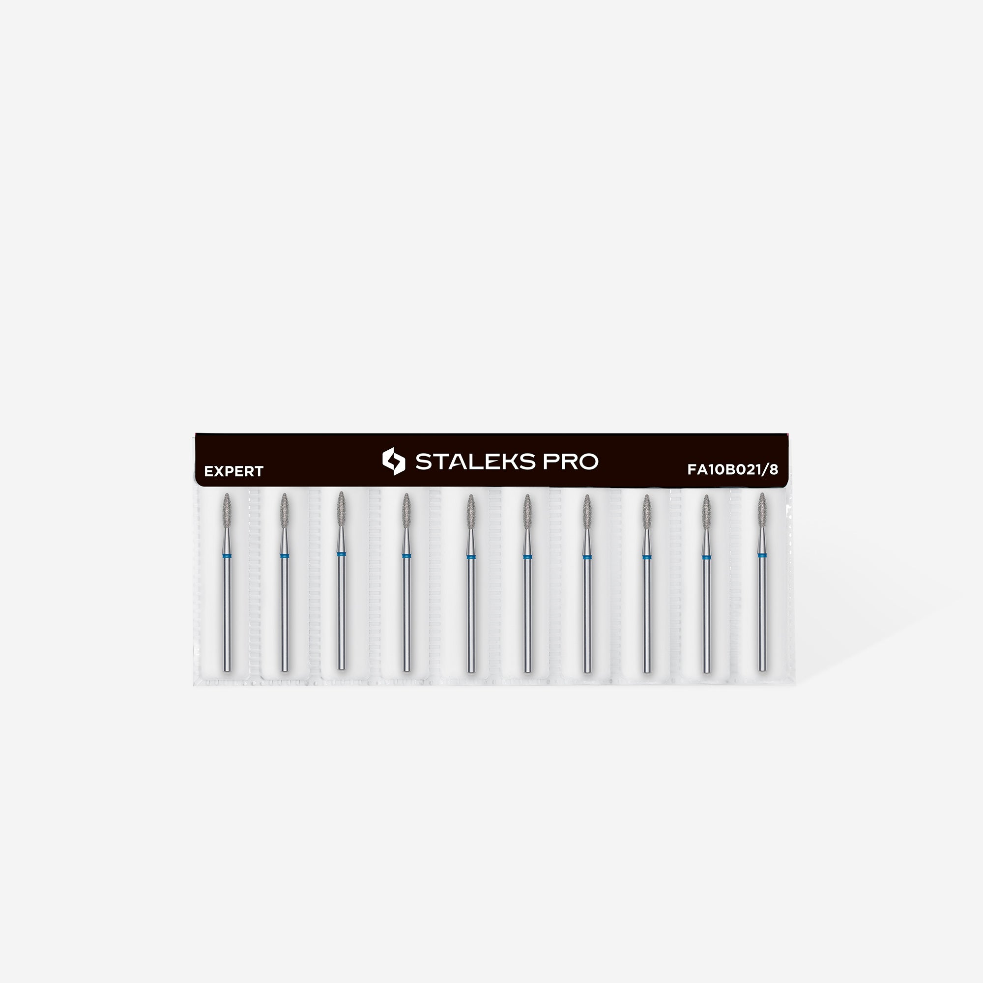 Punta per unghie diamantata blu fiamma EXPERT diametro testa 2,1 mm / parte lavorante 8 mm