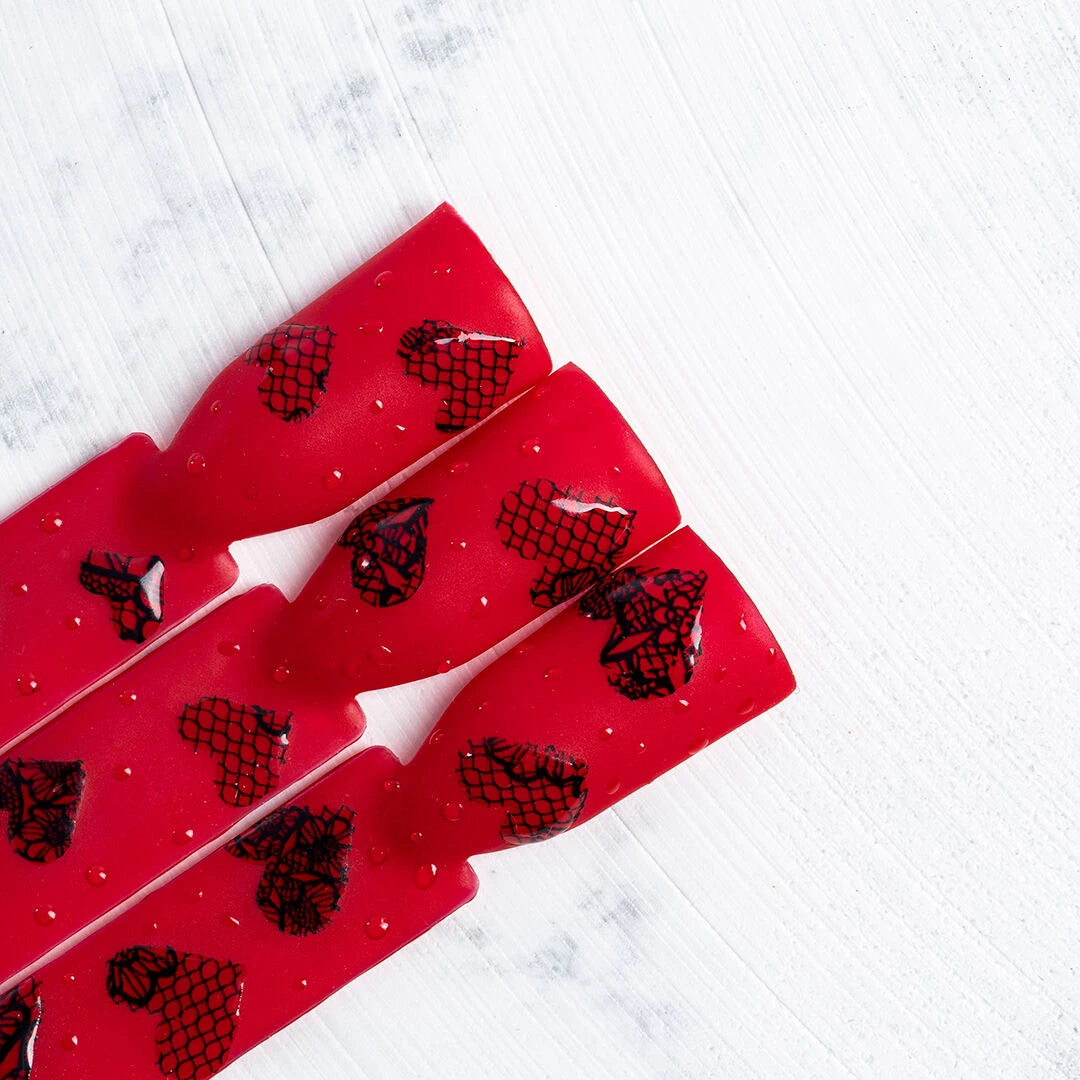 Transfer foil 24 Black Lace Ornamento manicure Semilac