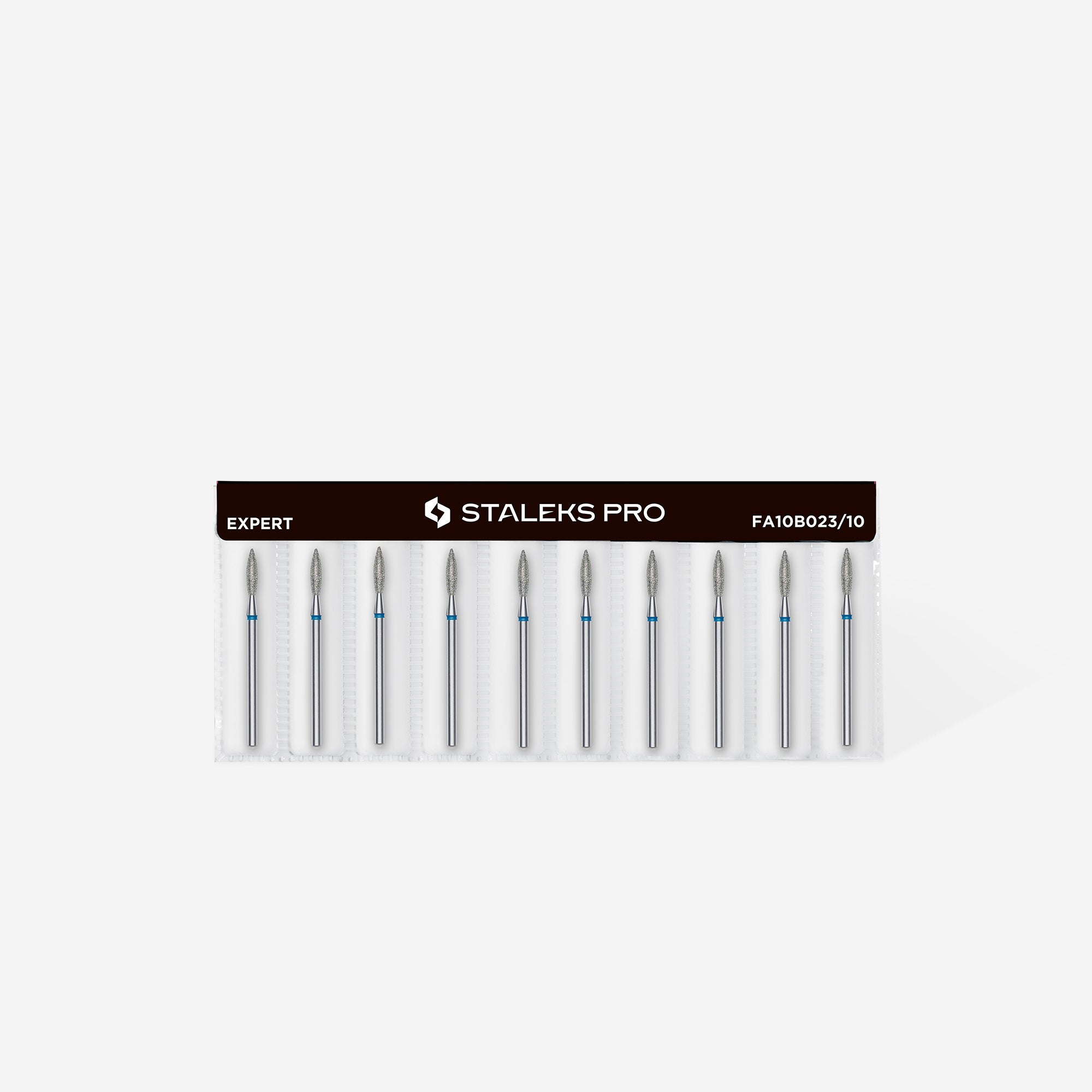 Punta per unghie diamantata blu fiamma EXPERT diametro testa 2,3 mm / parte lavorante 10 mm