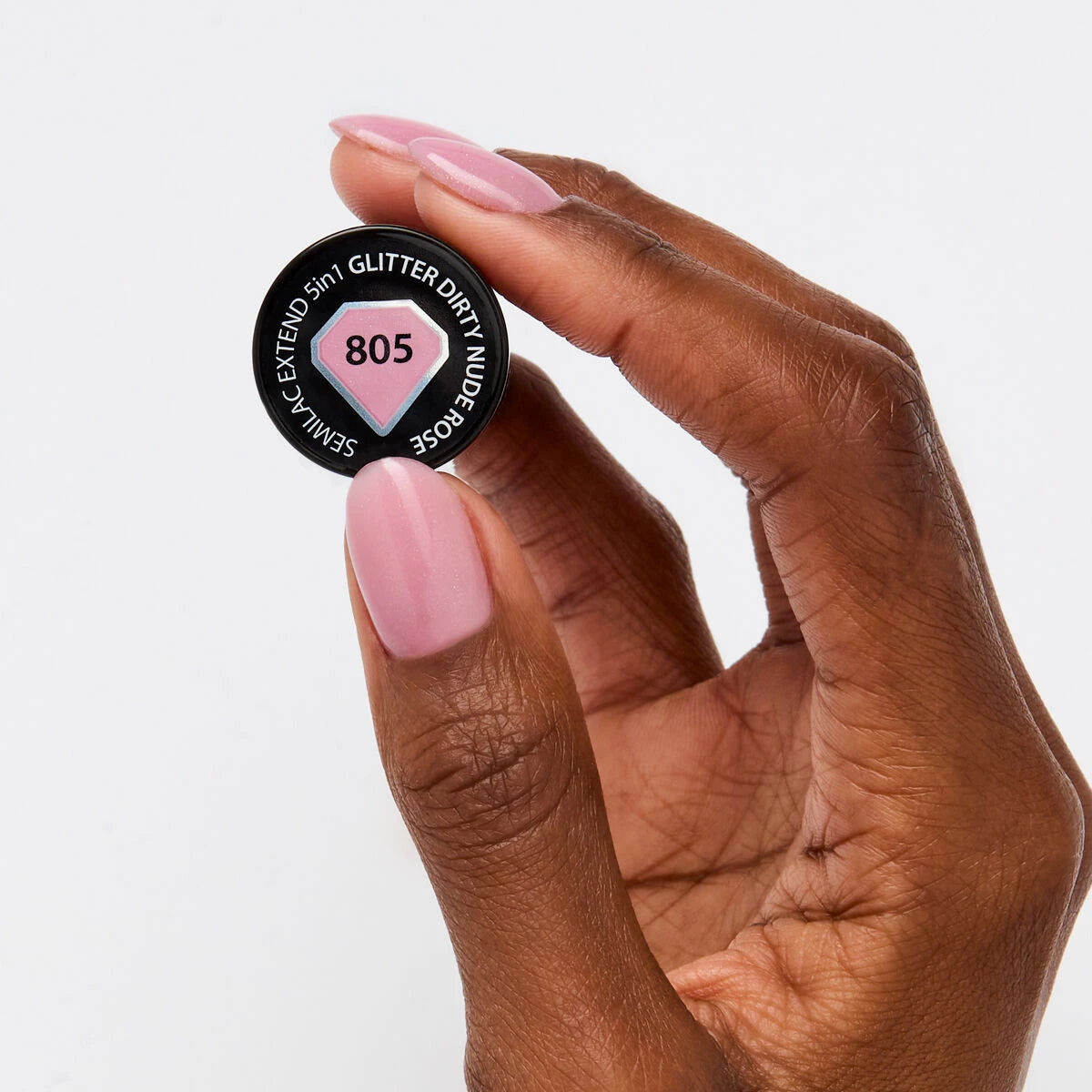 Semilac 805 Glitter Dirty Nude Rose 7 ml