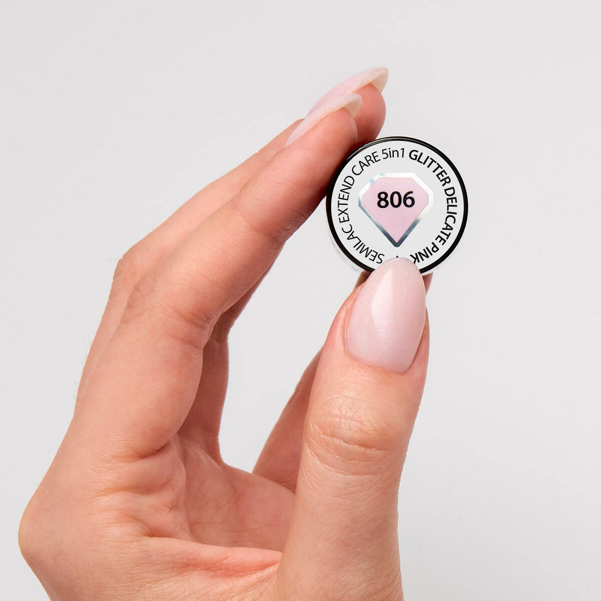 Semilac 806 Glitter Rosa Delicato 7 ml