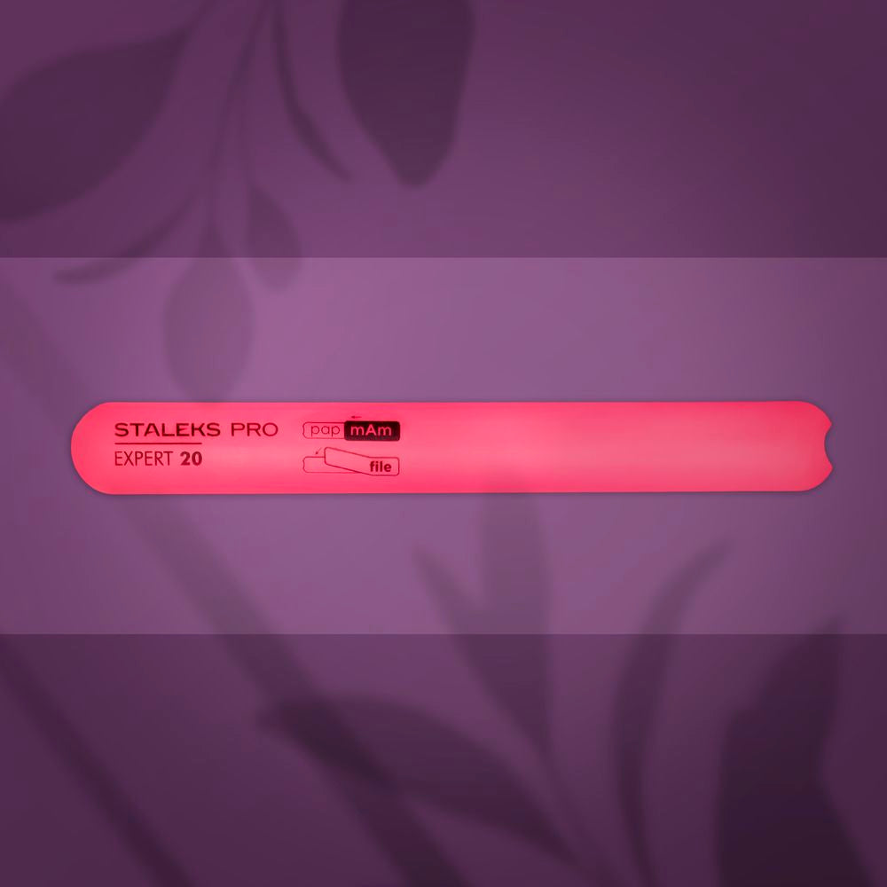 Base dritta smussata in plastica per lima per unghie EXPERT 20s (130 mm)