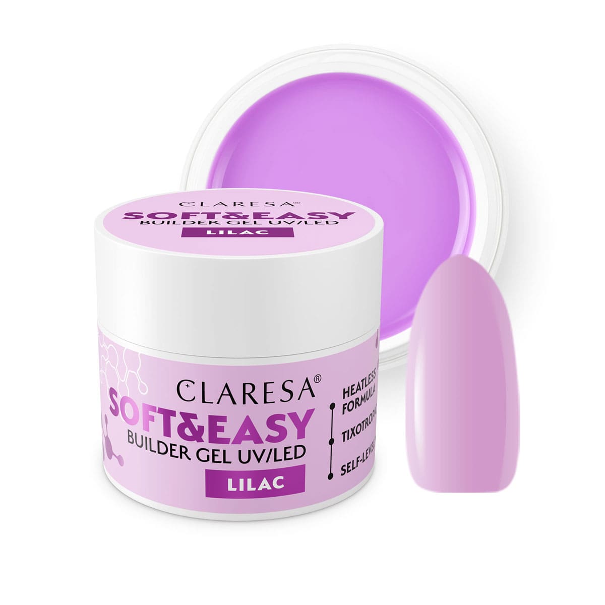 Claresa SOFT&EASY Builder Gel LILAC 45ml