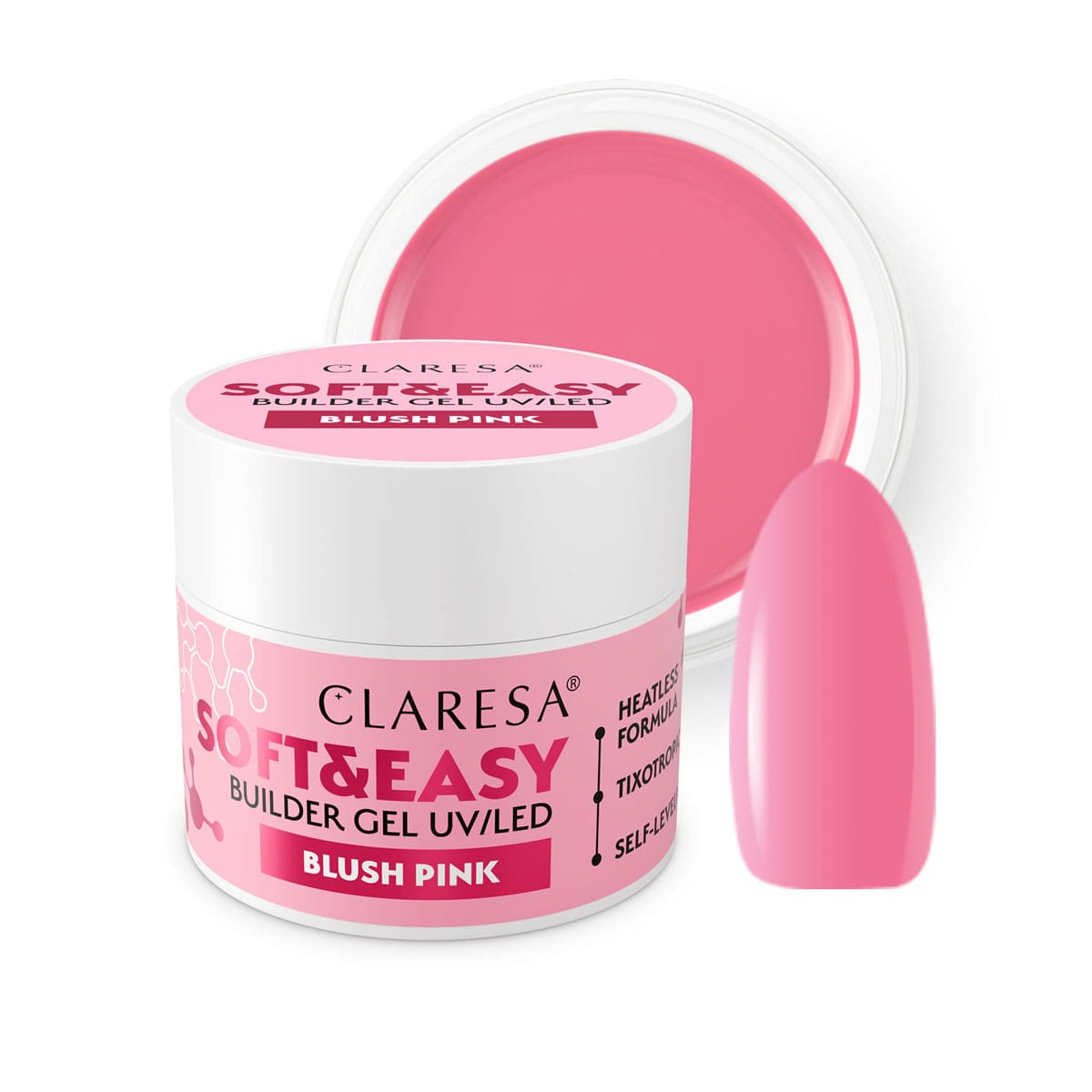 Claresa SOFT&EASY Builder Gel BLUSH PINK 45ml