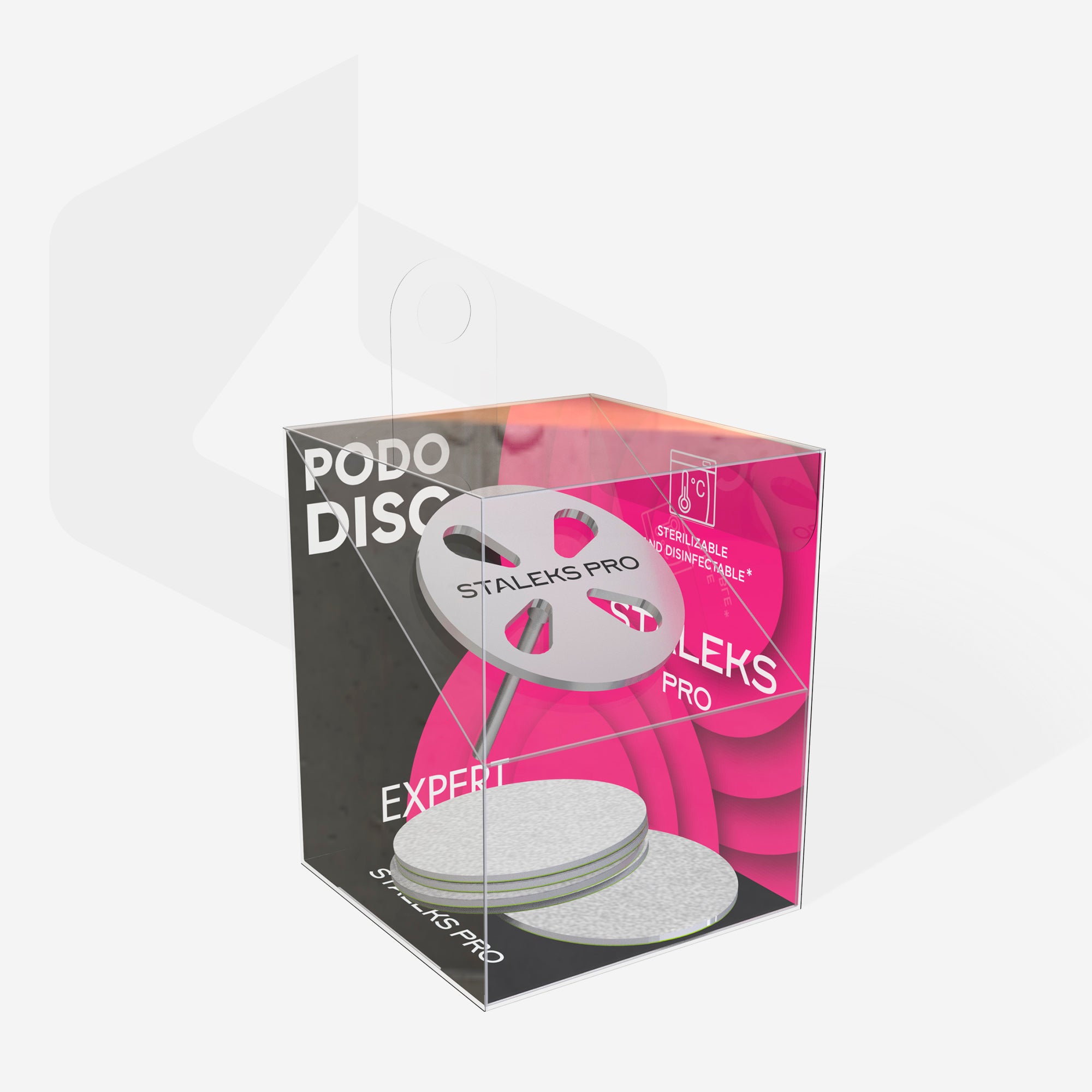 Disco pedicure PODODISC L EXPERT e set di lime monouso grana 180 5 pz (25 mm)