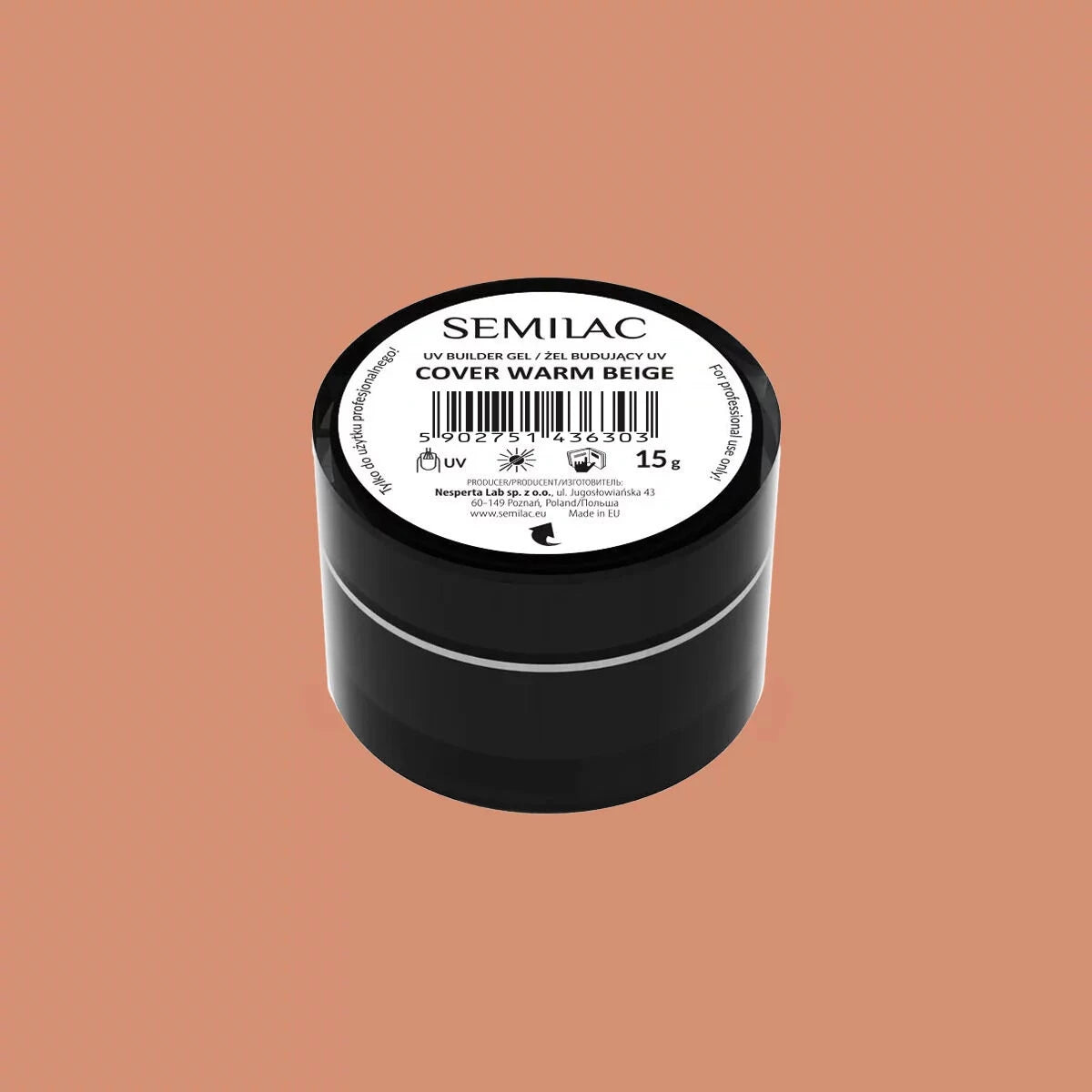 Semilac Builder Gel Cover Beige Caldo 15g