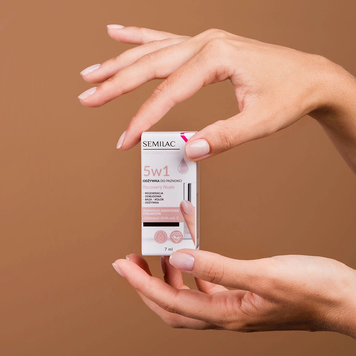 Balsamo per unghie Semilac Nail Power Therapy 5 in 1 Recovery Nude 7 ml