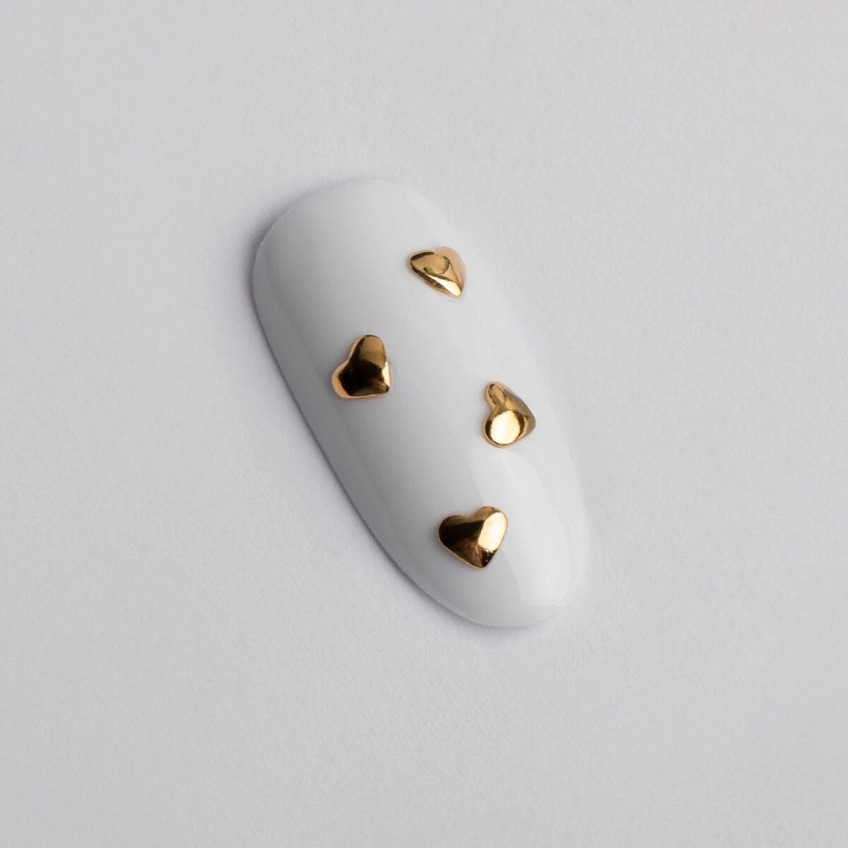 758 Ornamento manicure Semilac cuori oro 50 pezzi