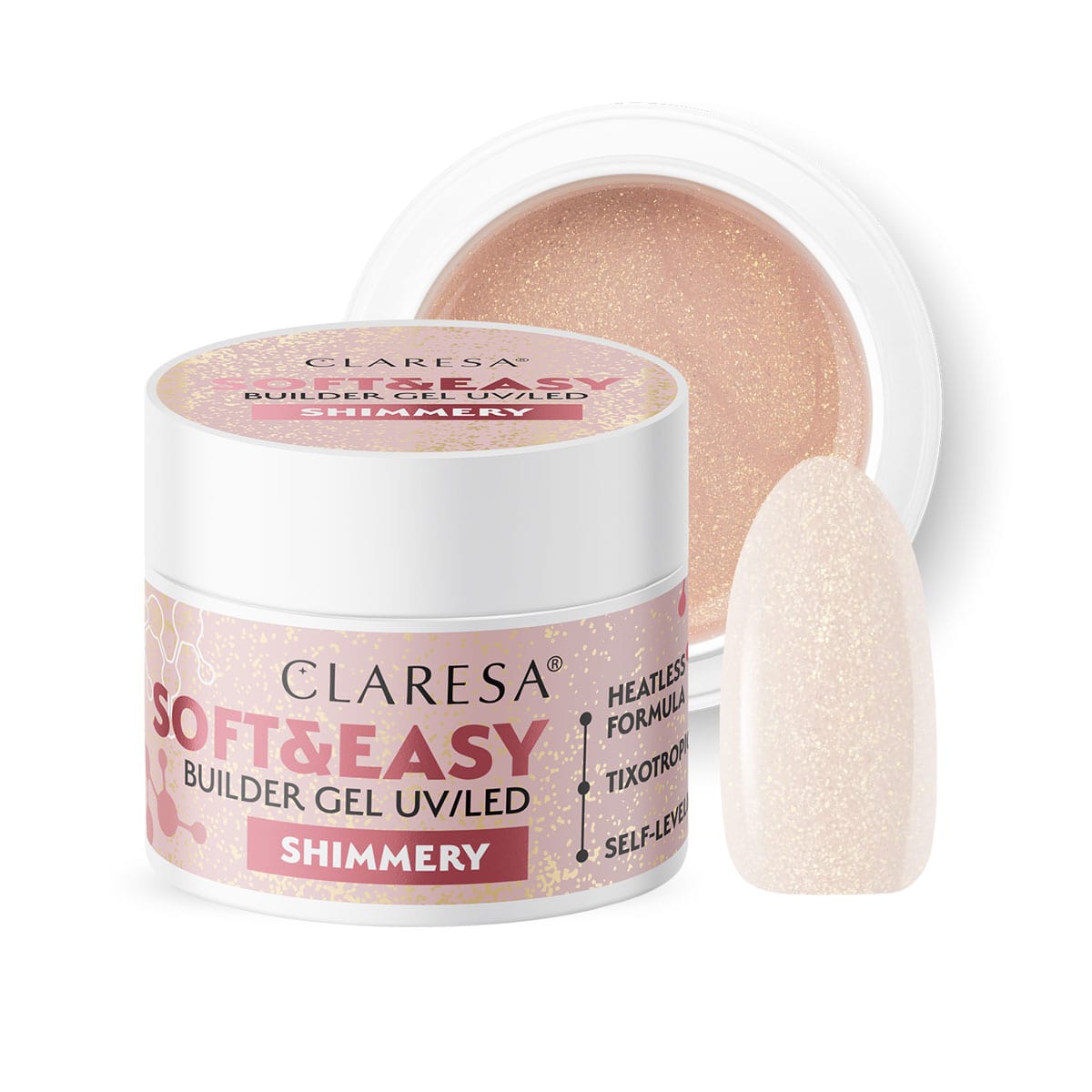 Claresa SOFT&EASY Builder Gel SHIMMERY 45g